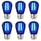Luxrite S14 LED Edison Blue Light Bulbs 0.5W Colored Bulb for String Lights E26 Base, 6PK LR21733-6PK - alternate 1